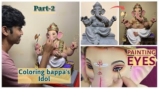 Coloring ganpati bappa idol | Part-2 | Shadu mati Ganpati ganeshchaturthi