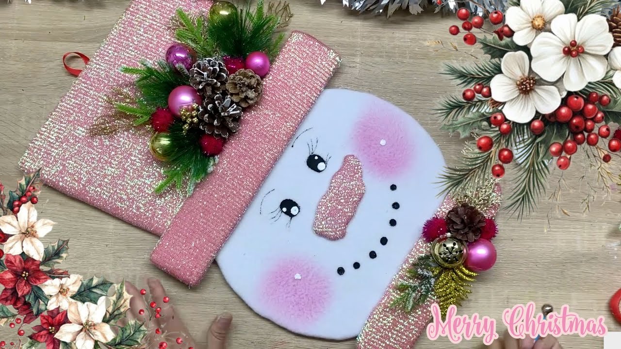4 Hermosas MANUALIDADES NAVIDEÑAS/ Ideas en Rosa /DIY Christmas Decor / Artesanato