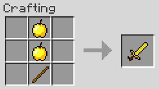 Minecraft UHC but you can craft swords out of any block..