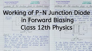 Working of pn Junction Diode in Forward Biasing, Chapter 14, Semiconductor Electronics, Class 12