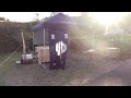 組み立て式露天風呂に入る 【Sectional outdoor bath】