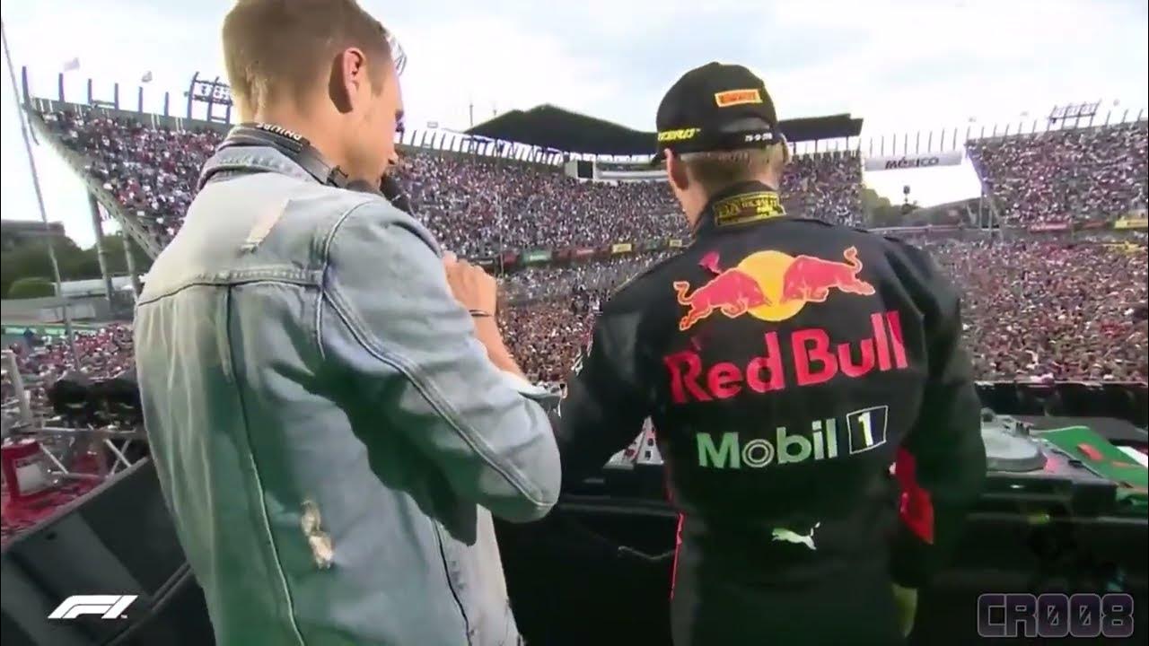 Max Verstappen plays his own song at the Mexico GP