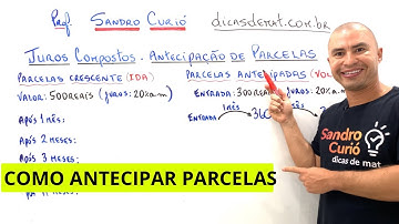 RÁPIDO e FÁCIL | JUROS COMPOSTOS | ANTECIPAÇÃO DE PARCELAS