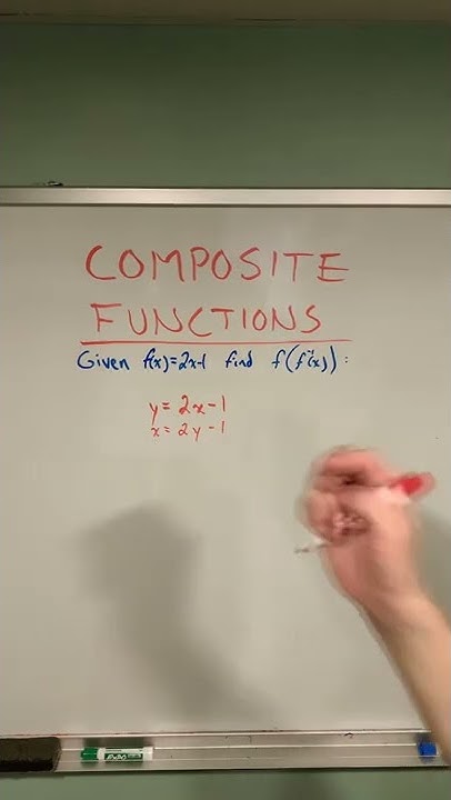 How to verify inverse functions using composite functions (example!) # ...