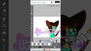 new Crafty Calico Scraps skin (a bit late) | ft: Scraps | #dandysworld #ibispaintx #shorts
