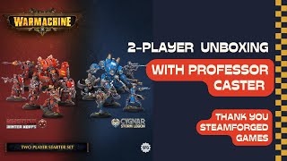 Warmachine, 2 Player Box Set, Unboxing video and discussion. Thank you Steamforged Games.