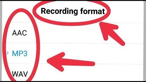 What is AAC WAV MP3 Format || How To Set Call Recorder Format in Android || And Play