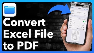 How To Convert Excel File To PDF On iPhone