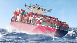 A Day in Life of a Container Ship in Middle of the Ocean