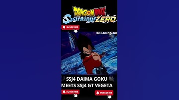 SSJ4 Daima GOKU Meets SSJ4 GT VEGETA | Dragon Ball: Sparking! Zero Mods #shorts