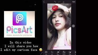 HOW I EDIT MY CARTOON FACE ~PicsArt || Celyn B. screenshot 4