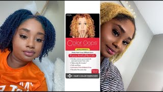 Color Oops on Blue Natural Hair| Annelia