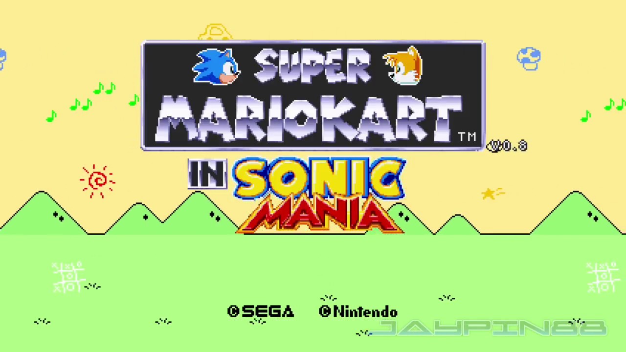 Super Mario Kart in Sonic Mania (v0.8) || Walkthrough (720p/60fps)