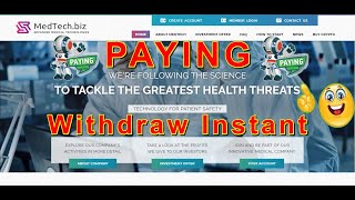 Medtech Best investment site 5% DAILY FOREVER And 6% DAILY FOREVER?Deposit $60?Instant?PAYING %100?