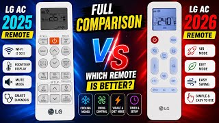 LG AC 2025 vs 2026 Remote Comparison 🔥 Full Button & Features Explained