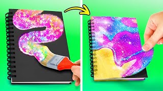 COOL ART HACKS AND CREATIVE IDEAS | Who Draws It Better? Cool DIYs by 123 GO! Series