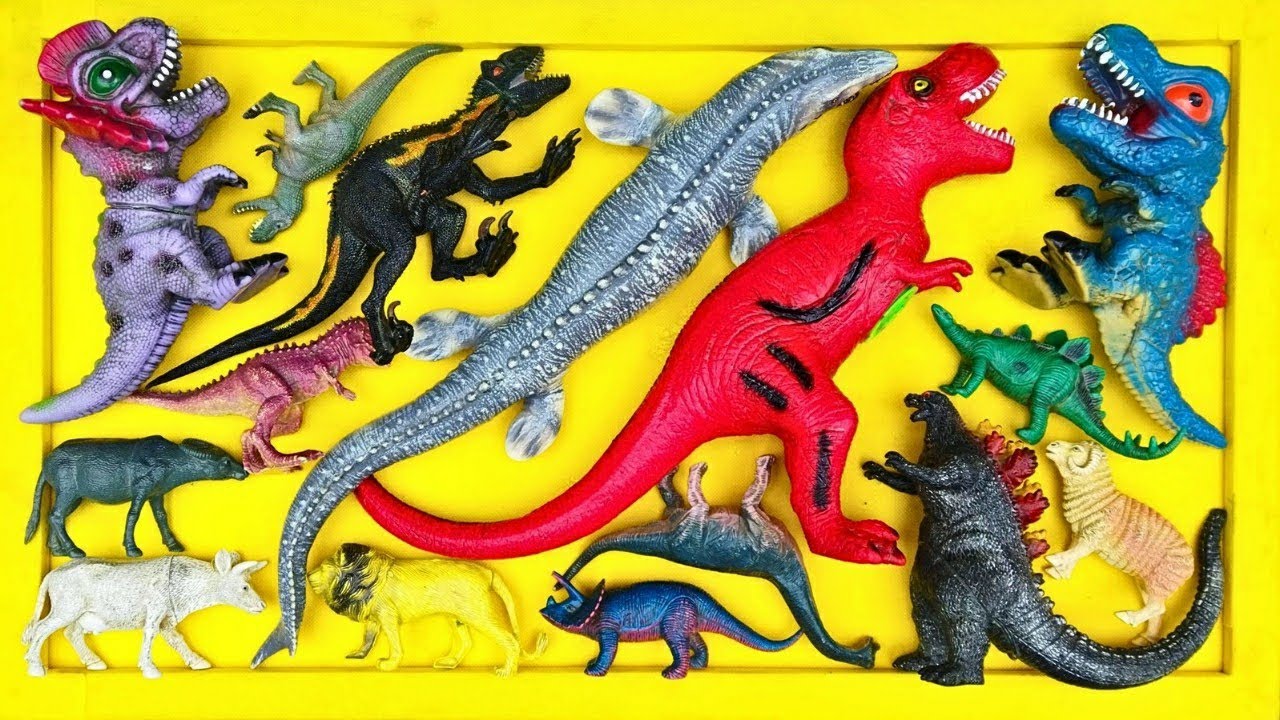 Dinosaurus Jurassic World Dominion: T-rex, Brachiosaurus, Catnap, King Kong, Godzilla, Skibidi