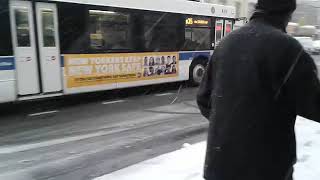 [MTA Snowy]:Brownsville bound 2012 C40LF [470] on B35