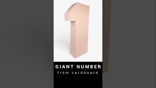 Number 1. Standee Number from cardboard #numberone #largenumber #standeecustom #photopropsforbabies