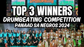 TOP 3 WINNERS OF PANAAD SA NEGROS DRUMBEATING COMPETITION