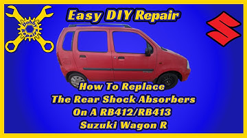 How To Replace Rear Shock Absorbers | Suzuki Wagon R RB412/RB413 DIY Repair