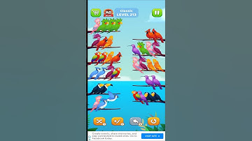Bird Sort Puzzle l Classic Level 213 l Bird Sort Color Puzzle l Bird Sort Puzzle Challenge #gameplay