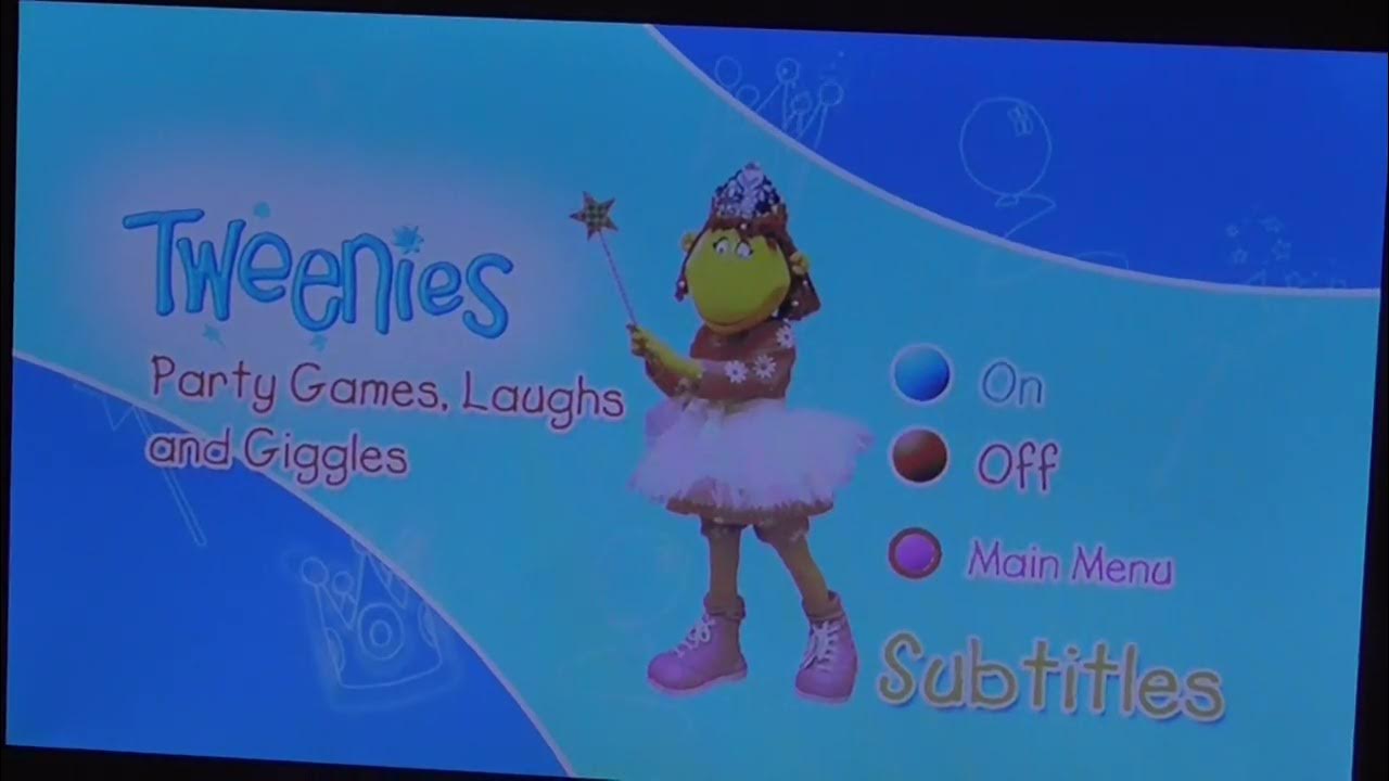 Tweenies Party games, laughs and giggles DVD Menu Walkthrough YouTube