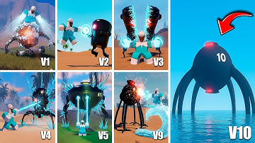 ALL Omnidroids V.X1 - V.X10 New Atmosphere Update | Omnidroids Test | Roblox