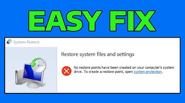 How To Fix No Restore Points Have Been Created on Your Computer