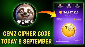 Gemz Daily Code Today 8 September | Gemz Daily Cipher Code Today  | Today Gemz Cipher Code #gemz