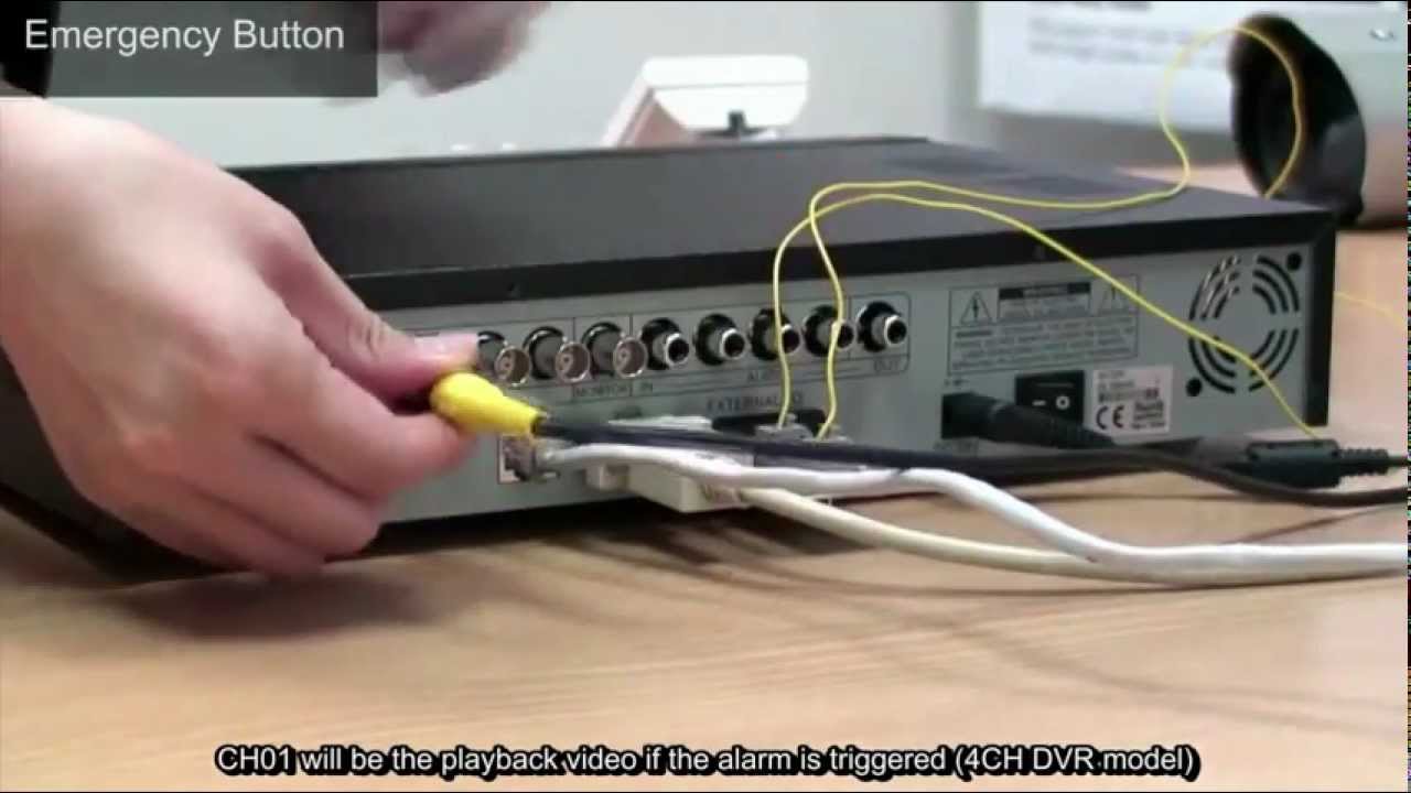 How to connect alarm device to Push Video DVR_AVTECH(陞泰科技 ... home camera wiring diagram 