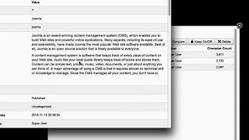 Joomla 3.2 Content Versioning
