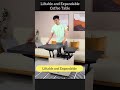 liftable and expandable coffee table