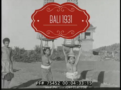 IKLAN JAMAN  DULU  Bali travelogue film Bali 1931 YouTube