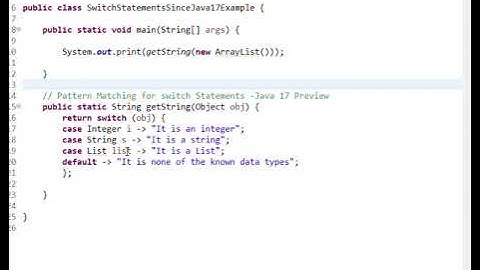 Java 17 Preview | Java17 New Features | Pattern Matching for switch Statements