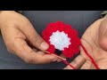 Super Easy Crochet Flower Craft || Easy 3D Crochet flower || Amazing Craft Ideas