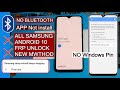 ALL Samsung Android 10 FRP Bypass App Not install - NO windows Pin - NO Bluetooth - September 2020 ✅