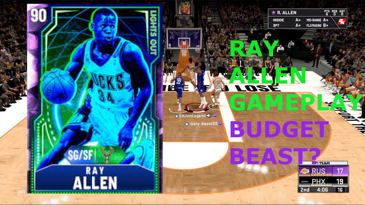 Amethyst Ray Allen Play Budget Beast 2k20 Lights Out Series Ray Allen Play Budget Beast 2k20