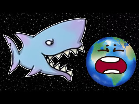 Гигантская АКУЛА съела планету Земля. ИГРА Tasty Blue №3 на Хвостик ТВ