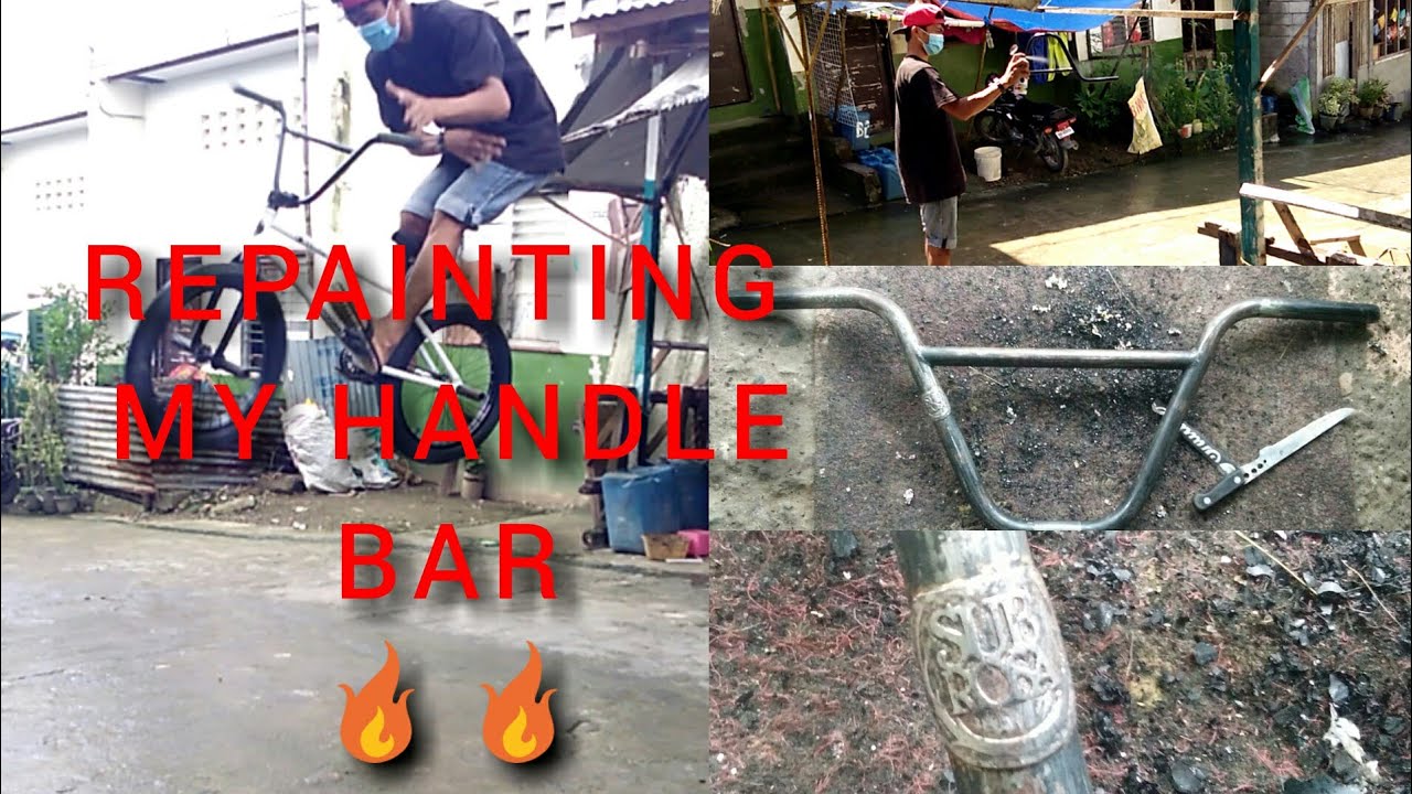 repainting my handle bar../how to repaint handle bar? YouTube