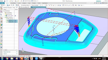 NX CAM #CONTOUR MILL #MACHINING