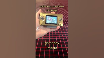 nintendo ds glowup to gameboy macro. brass shell by boxypixel. #gaming #retro #vintage #glowup