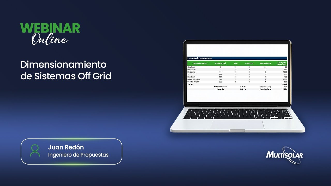 Dimensionamiento de Sistemas Off Grid