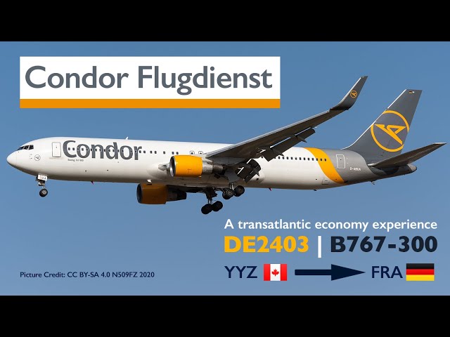 Flying transatlantic on Condor's 767-300ER, Toronto - Frankfurt