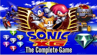 Sonic XG  The Complete Game (All Chaos Emeralds, Good/Bad Endings)  1080p/60fps