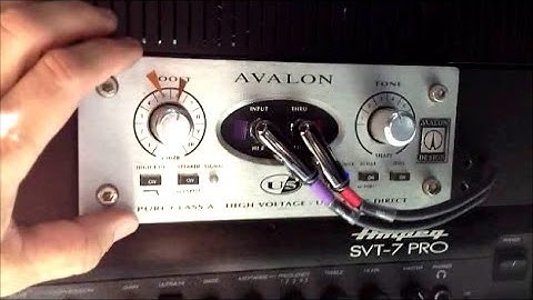 review of avalon ultra five u5 bass guitar di studio live preamp