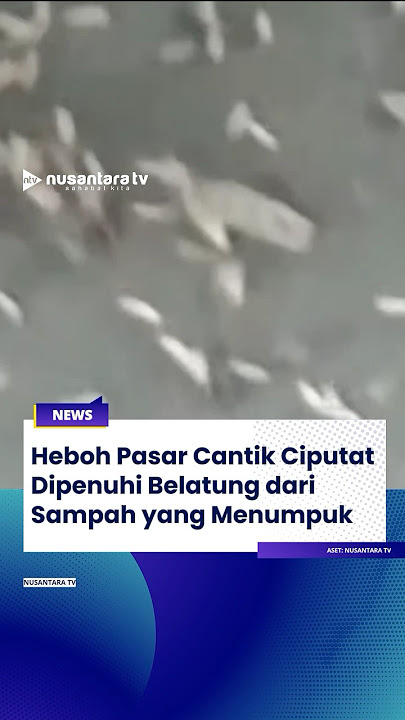 Heboh Pasar Cantik Ciputat Penuh Belatung dari Sampah yang Menumpuk #nusantaratv