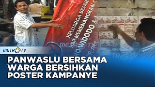 Panwaslu Bersama Warga Bersihkan Poster Kampanye Di Kedoya Dok. 2012