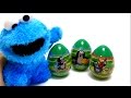 3 Surprise Egg Unboxing with Little Mole Toys for Kids & Cookie Monster