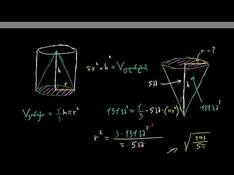 კონუსის მოცულობა